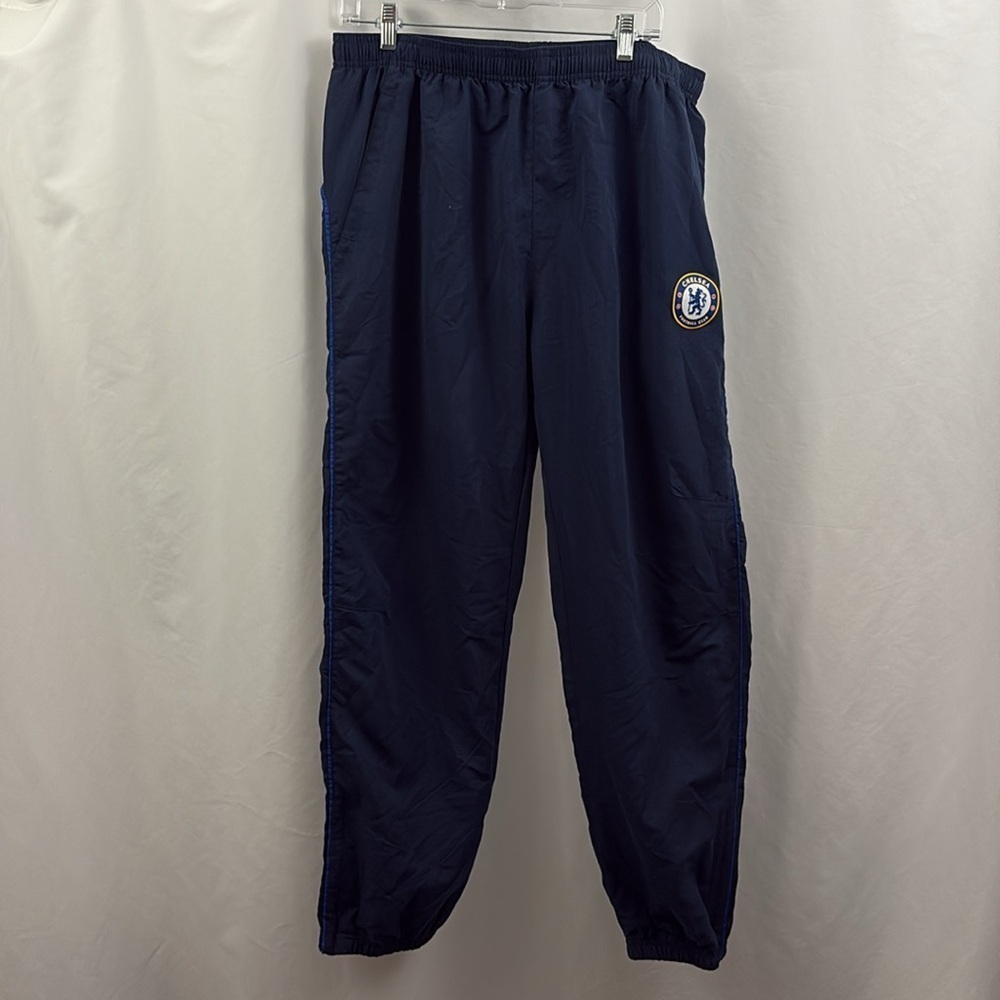 Chelsea Football Club Joggers Track Pants Size XXL Navy Blue Mens Soccer Futbol - Picture 2 of 8